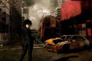 abandoned city illustration