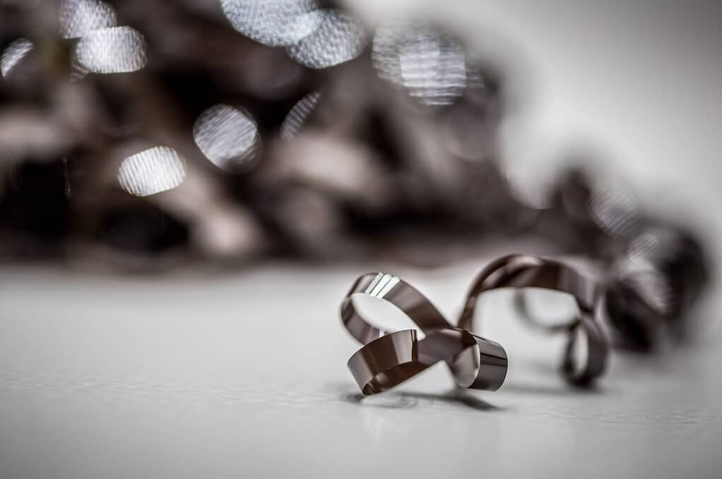 photo of cassette tape ribbon